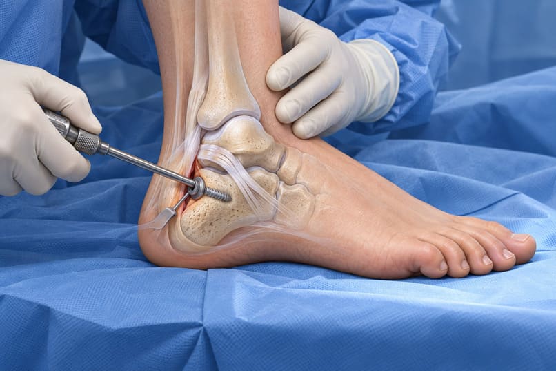 chirurgia calcaneo-stop per intervento al piede piatto